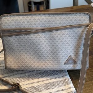 Liz Claiborne Beige and Brown Crossbody Bag